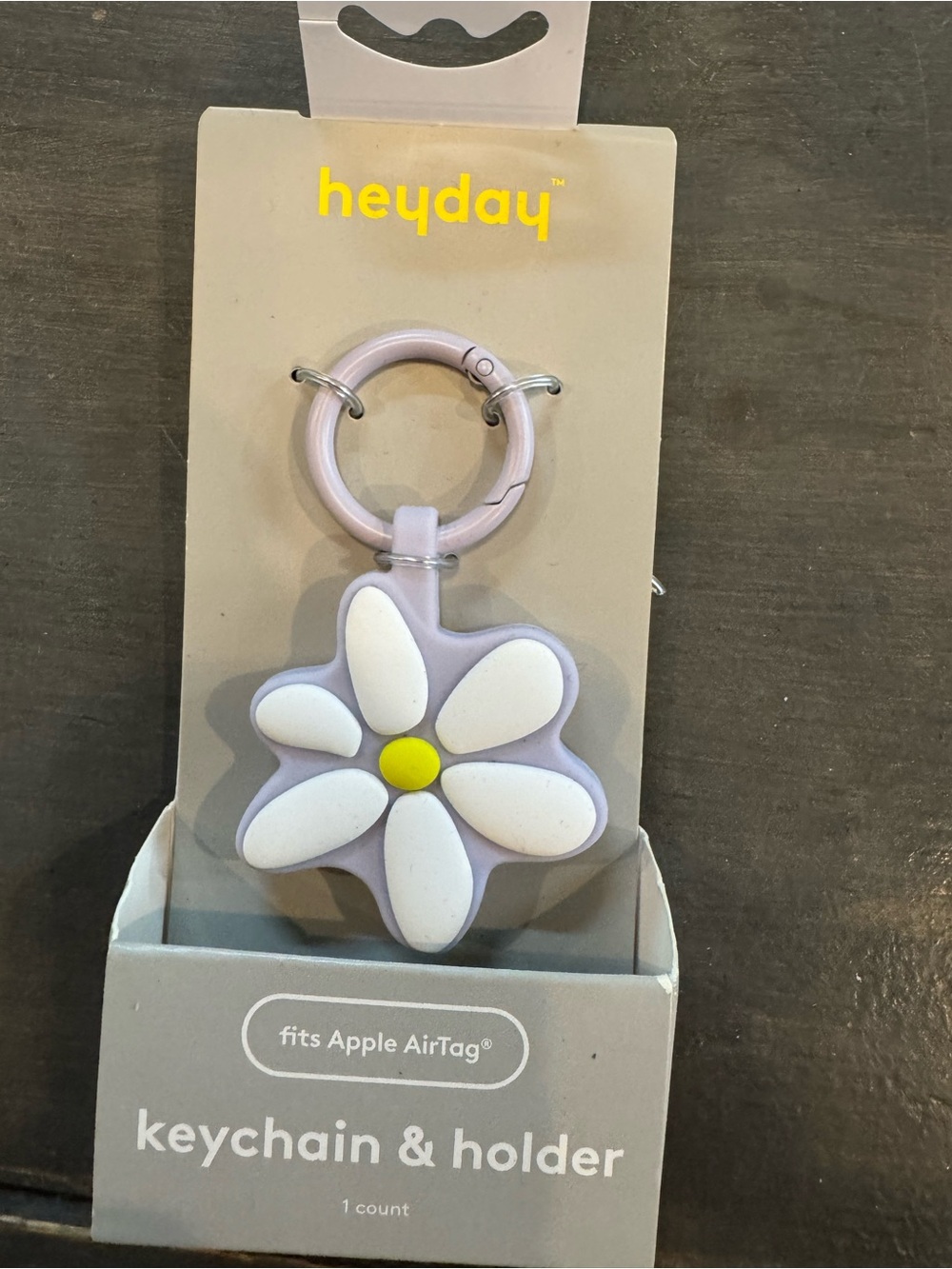 heyday Silver Daisy Tassel Keychain Set